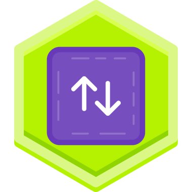 aşağı simge vektör illüstrasyonu