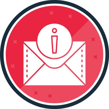 Mektup. Web simgesi basit illüstrasyon