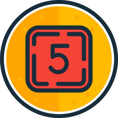 Beş yıldız illüstrasyon vektör