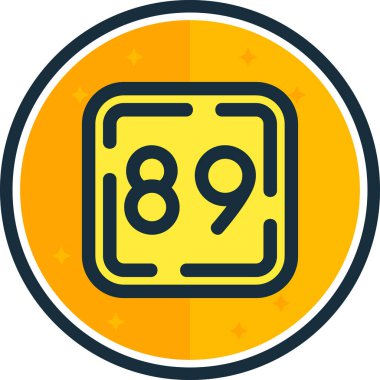 Doldurulmuş 89 simgesi - özet biçimi