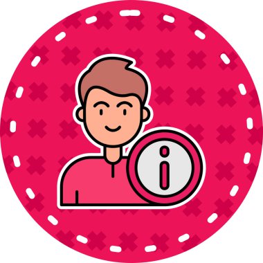 İnsan simgesinin vektör illüstrasyonu