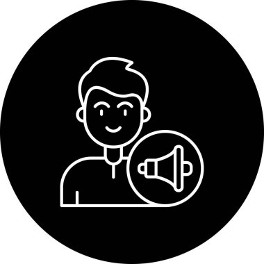 İnsan simgesinin vektör illüstrasyonu