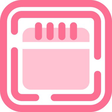 takvim tarihi simgesi ana hat biçiminde