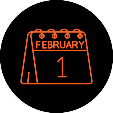 Bir günlük takvimdeki 1 Şubat tarihi