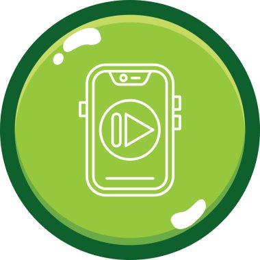 Akıllı saat simgesi vektör illüstrasyon tasarımlı akıllı telefon