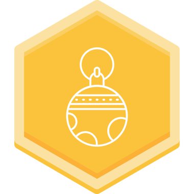 Top simgesinin vektör illüstrasyonu