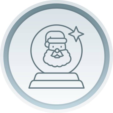 Sakallı ve noel ağacı ikonlu Noel Baba