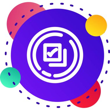 Beyaz arkaplanda izole edilmiş metin simgesi olan renk zarfı. e-posta mektup sembolü. E-posta pazarlama mesajı. Gradyan daire dinamik düğmesi. vektör