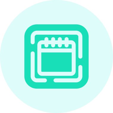 Basit web arayüzü simgesi, vektör illüstrasyonu