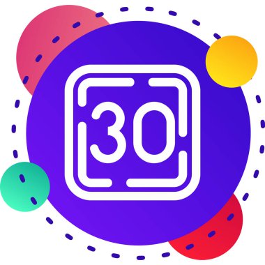 renk çizgisi çalma simgesi beyaz arkaplanda izole edildi. Film ikonu. Oyun işareti. beyaz beyaz rastgele dinamik şekiller. vektör illüstrasyonu