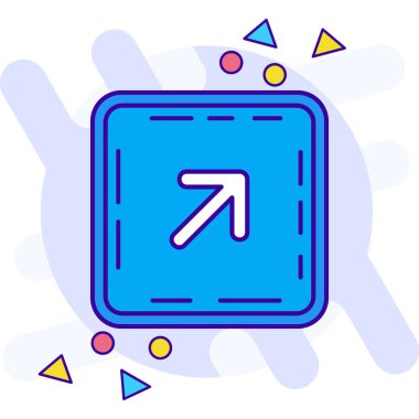 Sol yön ok simgesi doldurulmuş - taslak biçimi