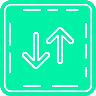 Web ve mobil için vektör ok simgesi