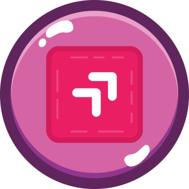 Tek bir izole edilmiş simgenin vektör illüstrasyonu