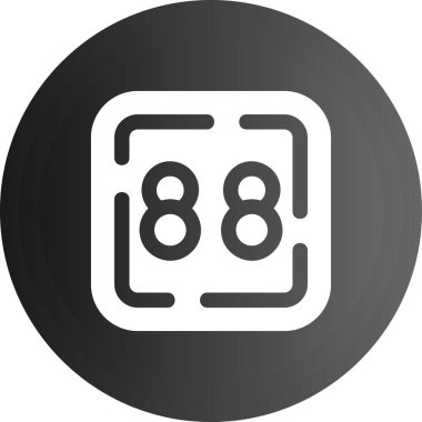 Modern b 'nin vektör illüstrasyonu simge müziğinden yoksun