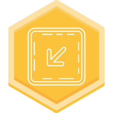 Modern simgenin vektör illüstrasyonu