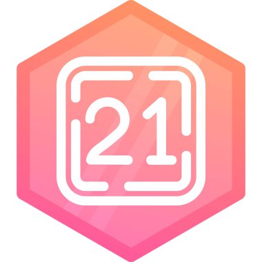 24 tarih simgesi, vektör illüstrasyonu