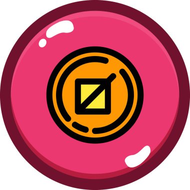 Yuvarlak bir topun vektör simgesi