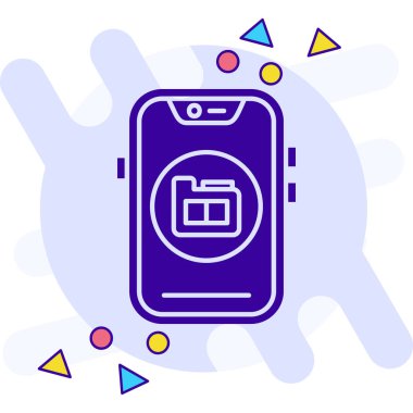 bir saat ve takvim simgesi ile akıllı telefon