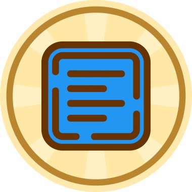 Bir harf simgesinin vektör illüstrasyonu