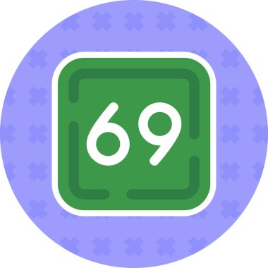 Dolu taslak biçiminde 88 numara simgesi