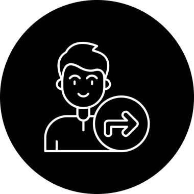 Bir adamın vektör illüstrasyonu