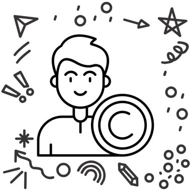 kullanıcı simgesi tasarımı, vektör illüstrasyonu 10 grafik