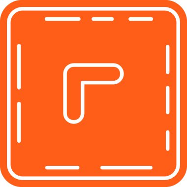 ok yönü simgesi ana hat biçiminde