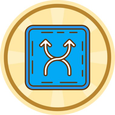 Ok. Web simgesi basit illüstrasyon