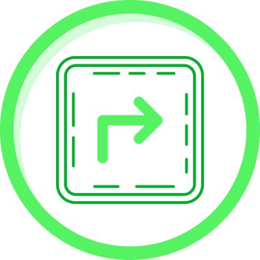 trend biçimi izole edilmiş arkaplanda sağ simgeye dön