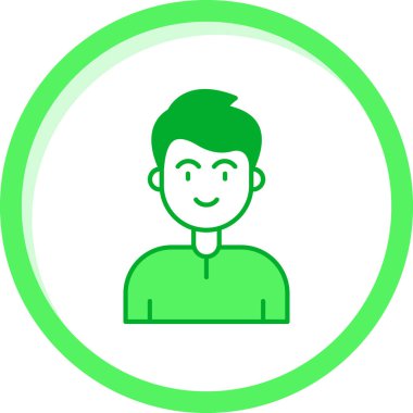 avatar erkek kişi simgesi - özet biçimi