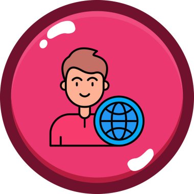 Dünya simgesi olan adam, ana hatlı biçim