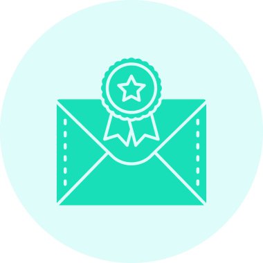 E-posta. Web simgesi basit illüstrasyon