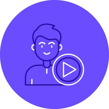 Dizüstü bilgisayarı olan bir adamın vektör çizimi