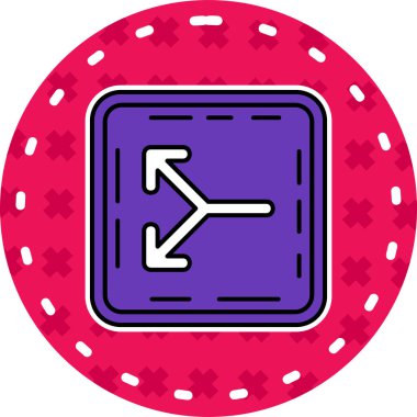 Kumarhane fişi. Basit illüstrasyon