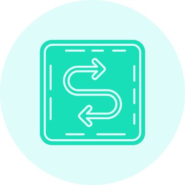 yön ikonu vektör illüstrasyonu