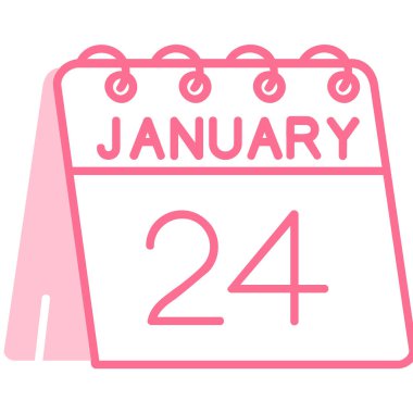 Takvim simgesi, vektör çizimi