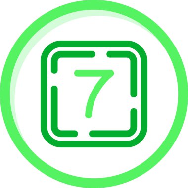 yedi yedinci simge yeşil