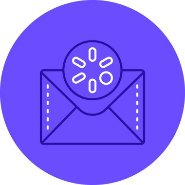 E-posta. Web simgesi basit illüstrasyon