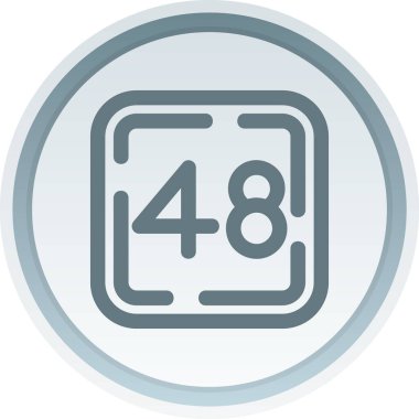 Benzersiz 5 satırlık vektör simgesi