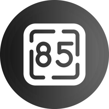 Gri arkaplanda vektör modern gri daire simgesi