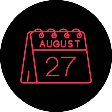 Takvim simgesinin vektör illüstrasyonu