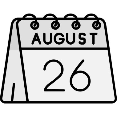 Eylül 25 simge tasarımı, tek takvim simgesi, vektör illüstrasyonu