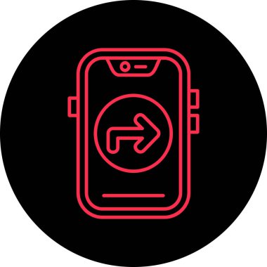 akıllı telefon simgesi vektör illüstrasyonu