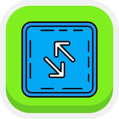 Yeşil bir simgenin vektör illüstrasyonu