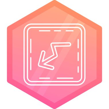 Beyaz arkaplanda izole edilmiş kemik simgesi. evcil hayvan sembolü. Renkli taslak konsepti. vektör.