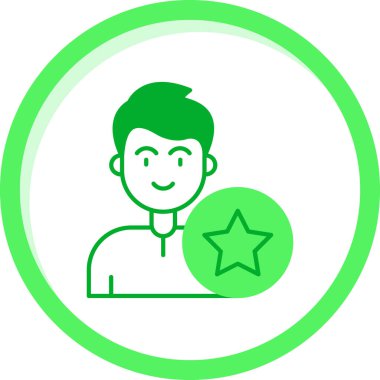 İnsan simgesinin vektör illüstrasyonu