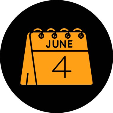 Takvim simgesi vektör illüstrasyonu