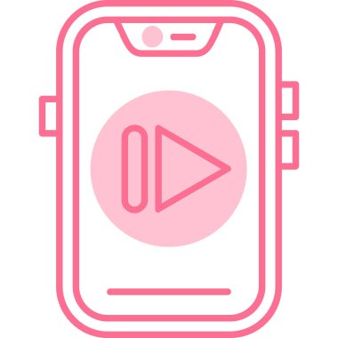 Akıllı telefon. Web simgesi basit illüstrasyon