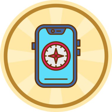 pusula simge vektör resimlemesini göster