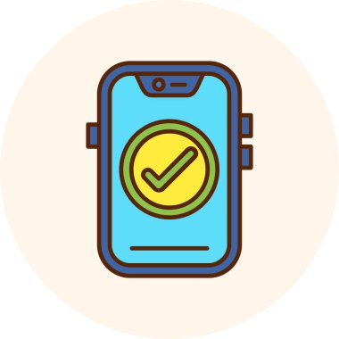 Akıllı saat simgesi. vektör illüstrasyonu